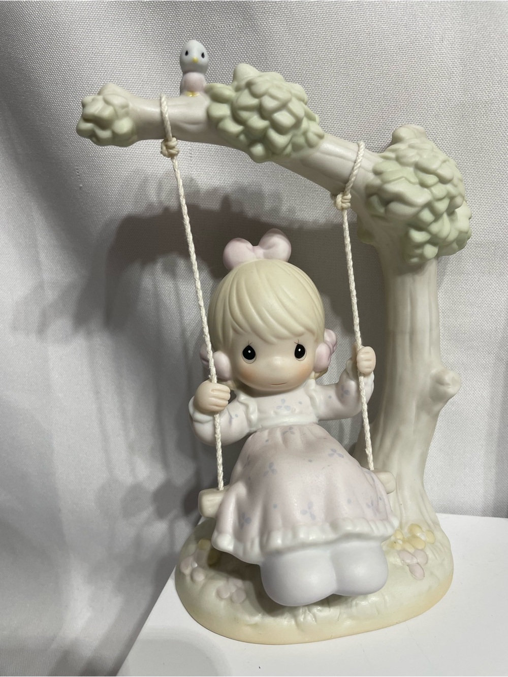 Vintage 1991 Enesco Precious Moments Figurine titled "My Warmest Thoughts Are Yo
